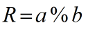 Remainder formula image